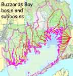 Buzzards Bay sub-basin map