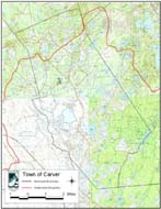 Topographic Map of the Town of Carver