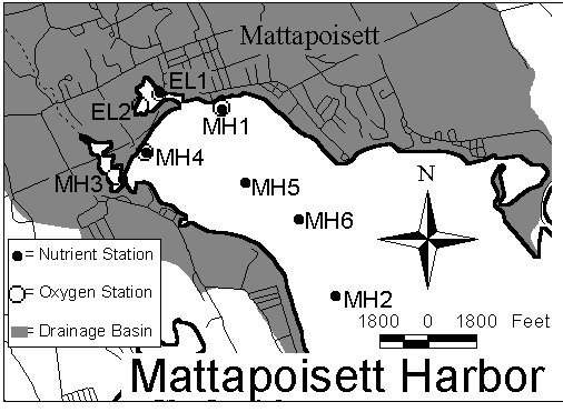 Embayment monitoring stations.