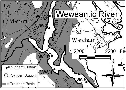 Weweantic River map
