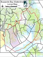 Locus Map of Town of Fall River