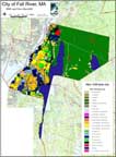 1999 MassGIS land use data for the town of Fall River, MA
