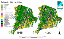 1999 land use map of Falmouth, MA