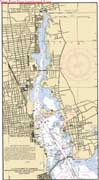 Nautical Map of New Bedford Harbor / Acushnet River.