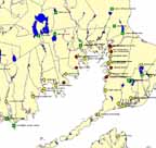 Map of boat ramps in Buzzards Bay.