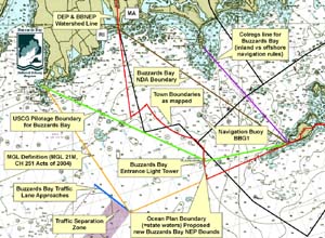 Buzzards Bay entrance jurisdictional area.