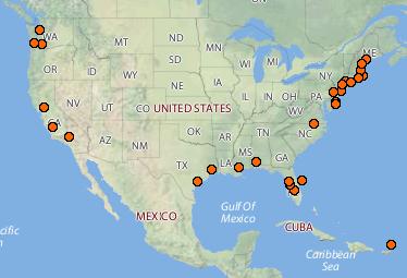 map of NEP office locations