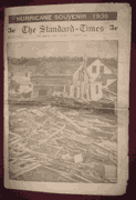 Hurricane of 1938 souvenir newspaper