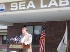 Mayor Kalisz at Sea Lab