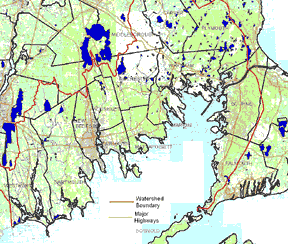 Buzzards Bay watershed map
