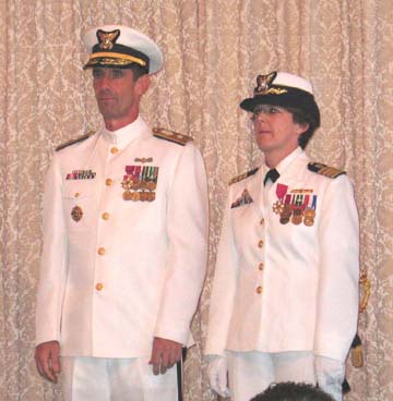 Captain Mary Landry after receiving her Commendation
