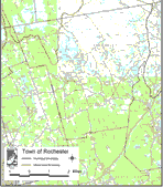 Topographic map of Rochester, MA