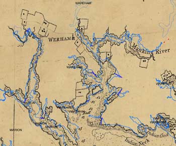 1776 Coastline of Wareham 1776 Coastline of Wareham