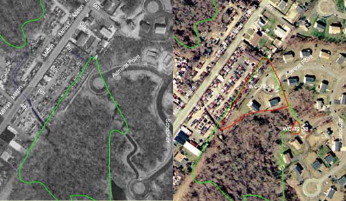 Wetland Loss Associated with Residential Development in Dartmouth.