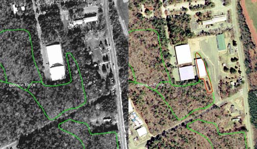 Wetland Loss Associated with Commercial Development.