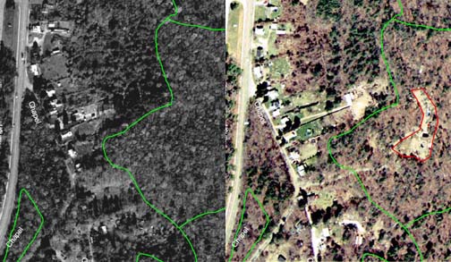 Wetland Loss Associated with Residential Development in Mattapoisett.
