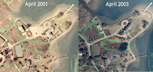 Wetland Loss Associated with Lawn creation.