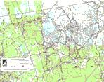 Map of Rochester with parcels and wetland loss Topo Map of Rochester with parcels and recent wetland changes (DEP maps)